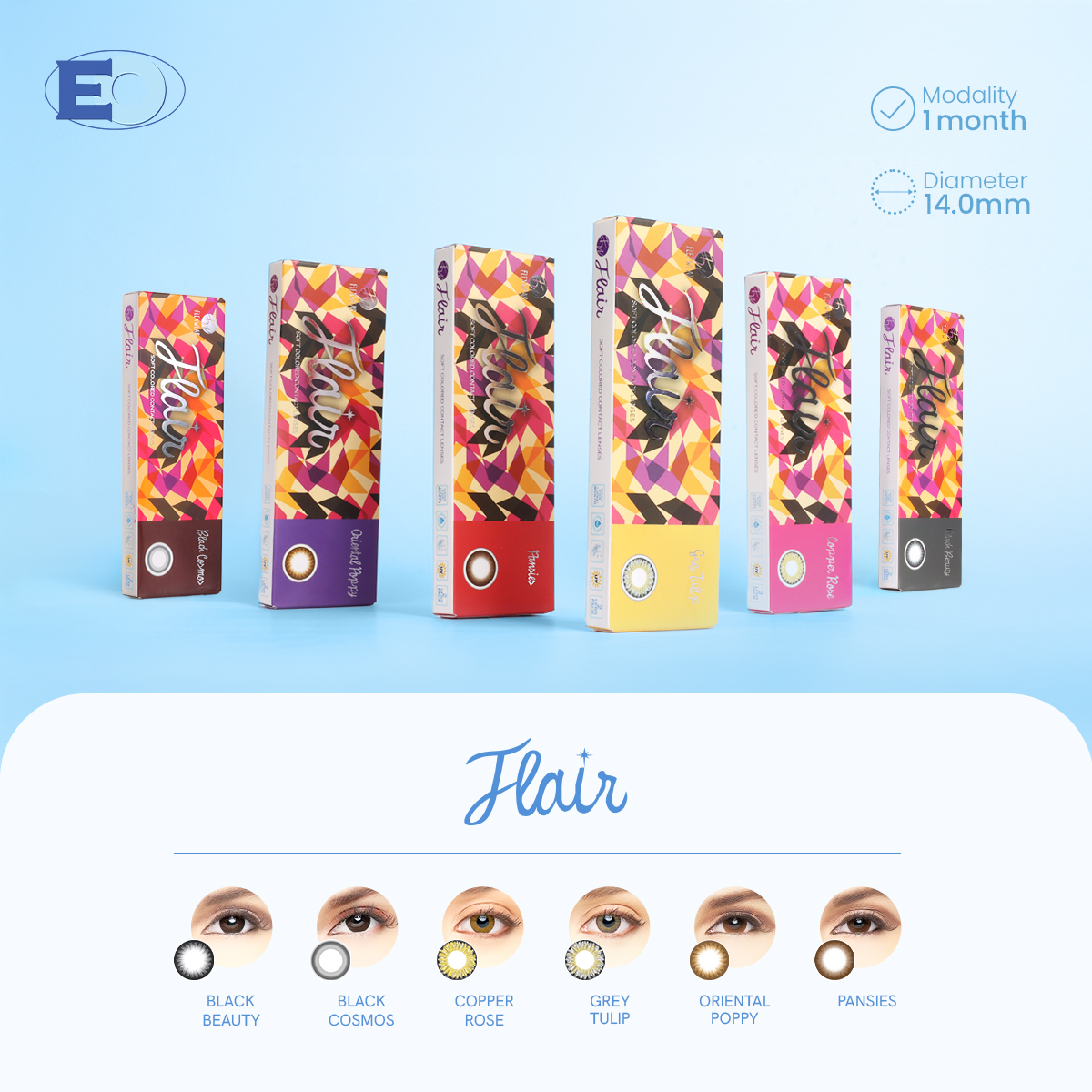 EO Flexwear Flair (1 Month) Colored Contact Lens